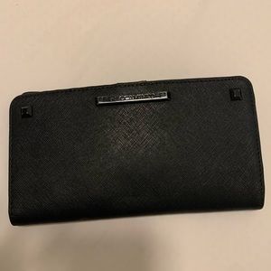 Rebecca Minkoff black snap wallet